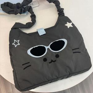 고양이 나이트 스타 크로스백 노트북 유니크 가벼운 키치 숄더백 선물