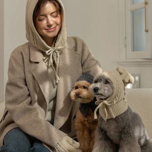 강아지 모자 겨울 귀마개 귀도리 바라클라바 메란지 (B103_MG)