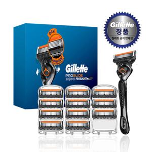 2024 프로글라이드 매뉴얼 면도기 핸들1 + 면도날 12입