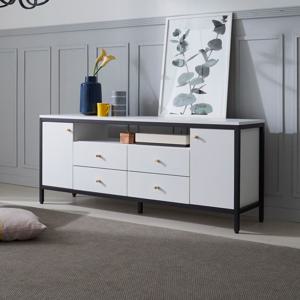 세 1600거실장 높은tv장테이블 멀바우 철제티비다이 오디오장식장