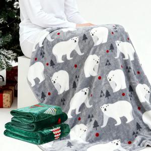 [선물포장(중형)] 밍크 학교 사무실 담요 2종