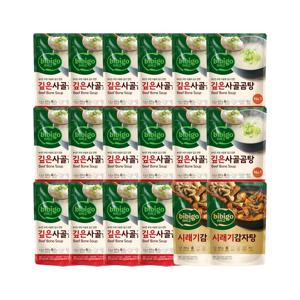 비비고 깊은 사골곰탕 500g x16개+시래기감자탕 460g x2개