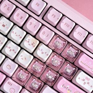 Soulcat 고함량 PBT 염료승화 영문 키캡 169키 (쫑긋 고양이 이모지)