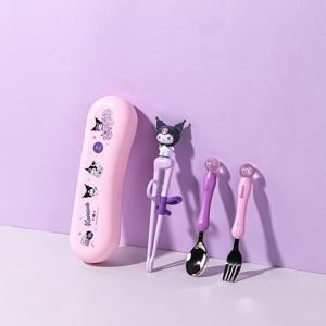 릴팡 더스틱 맥스 젓가락 스푼포크케이스4P세트 왼손용(쿠로미)