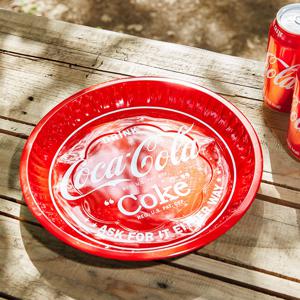 릴팡 코카콜라 원형입체 틴쟁반 2p세트