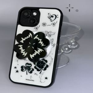 클로버 타투 맥세이프 에폭시 케이스 그립톡 스마트톡 아이폰 17 16 갤럭시 S25 S24