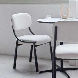 바임 체어 철제 패브릭 쿠션 식탁의자 모던 카페 인테리어 디자인 의자