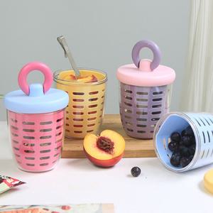 후르츠팟 샐러드 과일통 도시락통 밀프랩 과일용기 휴대용 런치팟