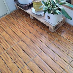 조립식_욕실발판/매트4장 건식바닥재 사우나발판 베란다 현관발판 마루바닥