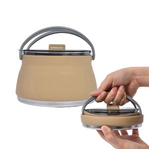 접이식 여행용 주전자 커피포트 캠핑 실리콘 경량