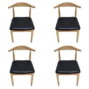 목재 망고 의자 -1개/2개/4개- 카우 체어 원목 카페 식당 식탁 사무용 가정용 업소용