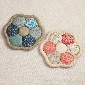 모닝 엠보싱 퀼트 원형 방석 (M) 2color