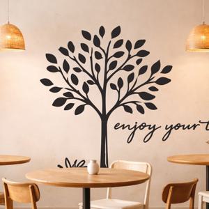 빅트리 큰나무 enjoy your time 일러스트 인테리어 스티커