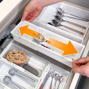 길이조절 주방서랍 싱크대 커트러리 핏라인정리함 수납함 수저 트레이