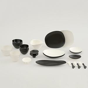 로셰 무광 도자기 6인 32P 그릇세트 신혼 부부 접시 식기세트 집들이선물