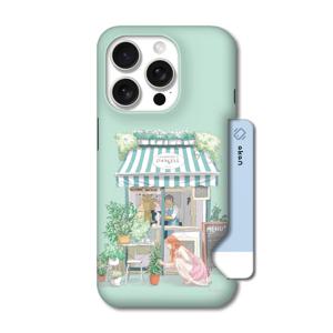 아이폰 시리즈 Frogpie 화원 카드슬라이드 케이스