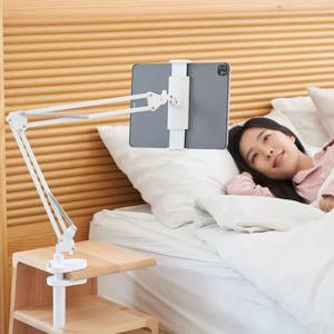 집게형 자바라 거치대 휴대폰 아이패드 태블릿 침대 책상 거치대 이사 집들이 자취 생 선물