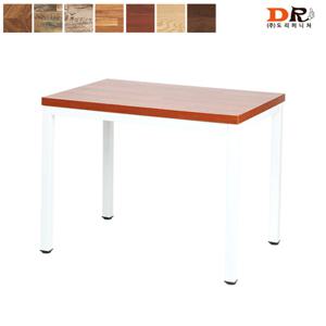 40각 화이트 900 테이블 (7가지 상판) / 업소 카페 커피숍 식당 가게 조립식 철제