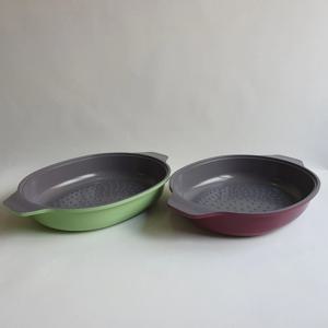 국산 에어프라이어 그릇 용기 오븐 트레이 세라믹 밧드 30cm