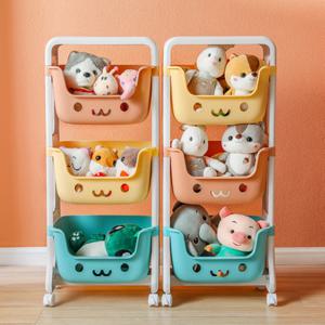 이동식 3단 아기 신생아 기저귀 보관함 수납장 트롤리 장난감 정리대 레고 정리함