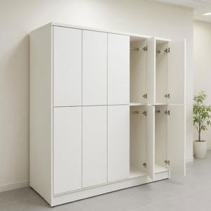 2단 락카장 보관함 캐비넷 옷장 하프 락커룸 사무용 신발장 헬스 개인 사물함 PET