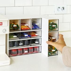 다용도 서랍 미니 정리함 수납 1단 2단 3단 커버형