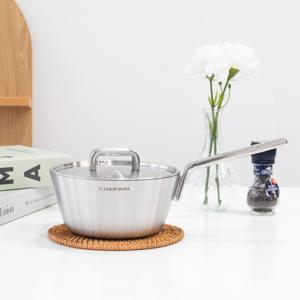 쉐프윈 통5중 스텐 웍 볶음팬 궁중팬 코니칼 18cm