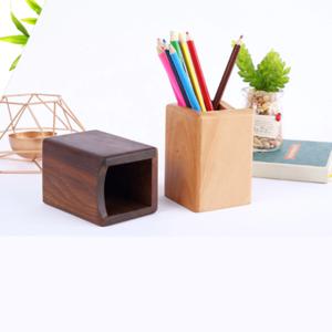 우드 연필 꽂이 통 볼펜 펜슬 정리통 팬 데스크 책상 정리 2color