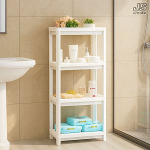 4단 욕실 선반 정리 무타공 화장실 걸이 수납장 세면대 수납 거치대 다용도 코너 선반장