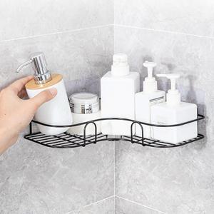 모던 철제 무타공 코너선반 블랙 욕실 주방 모서리 공간활용