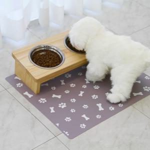 발자국 다용도 논슬립 실리콘 펫매트 / 강아지 식기매트 / 배변매트 / 놀이매트