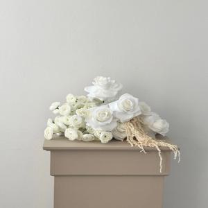 플라워오브제 * 001. 로즈파크 장미 센터피스 조화키트 카페 스튜디오 웨딩 촬영소품