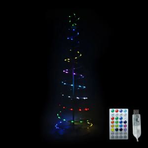 퍼스트LED 트리전구 트리조명 크리스마스전구 큐빅 스파이럴장식 100구 5V 1.5M