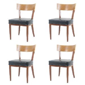 철재 잰다 의자 - 1개/2개/4개 - 제네시스 체어 학원 사무실 카페 식당 식탁 업소용