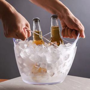 눈으로도 시원한 아이스버켓 얼음 보관통 바스켓 와인칠러 캠핑필수품