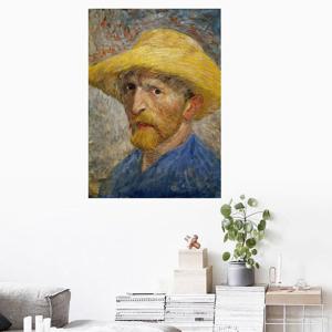 Ab08반 고흐-밀짚모자를 쓴 자화상-아트포스터/ 인화지 패브릭 캔버스천 인상주의