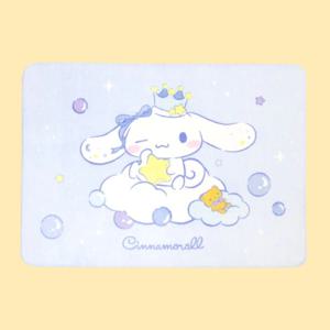 산리오 시나모롤 스윗버블 담요 무릎 차량용 사무실 비행기 휴대용 캐릭터 극세사 담요