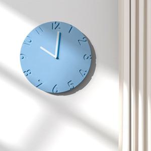 [해외] 심플 모던 원형 무소음 벽시계 예쁜 거실 벽걸이시계 인테리어 소품 4colors