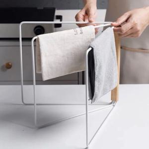 스탠드 행주 걸이 건조대 주방 수건 타올 행거 홀더 싱크대 선반 고무장갑 거치대 접이식