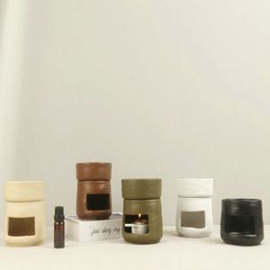 솔란리추얼 세라믹 아로마 테라피 워머 4color 인센스 홀더 훈증 램프 명상 오브제