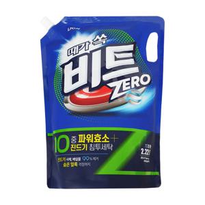 때가 쏙 비트 제로 세탁세제 리필 2.22L /일반드럼겸용