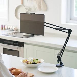 집게형 핸드폰 아이패드 태블릿 자바라 높이조절 거치대 침대 탁상 책상 주방 집들이 선물