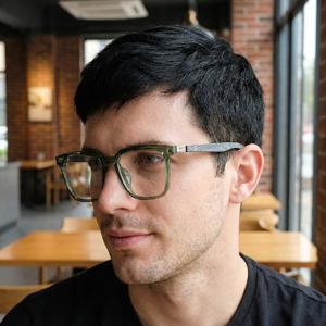 LUXEYE 명품 안경 긱시크 무테 뿔테 안경테  891876