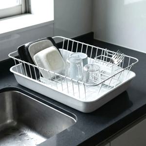 일본 클라사키 식기건조대 4종세트 스텐 1단 작은 소형 화이트 물빠짐 그릇 설겆이 좁은주방