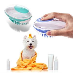 강아지 고양이 이지샤워 샴푸 브러쉬 하드형 디쉐딩 빗 버블메이커