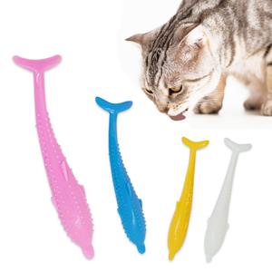 고양이 셀프칫솔 장난감 돌고래 치석제거 지능개발