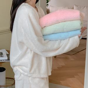 J'eu 코튼 캔디 수면 파자마 잠옷 세트 4color (파우치 증정)