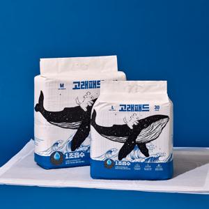 대용량 배변패드 1초 흡수 고래패드 강아지배변패드 (대형) 4팩