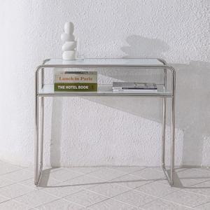 아델 강화유리 콘솔 테이블