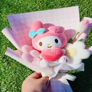 산리오 마이멜로디 인형꽃다발 토끼 간식 킨더조이 사탕 졸업 학예회 유치원 입학 재롱잔치